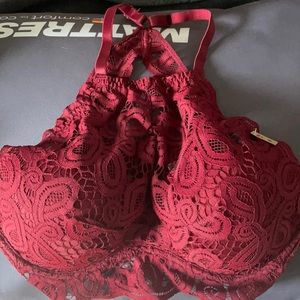 PINK Halter Push Up Bralette